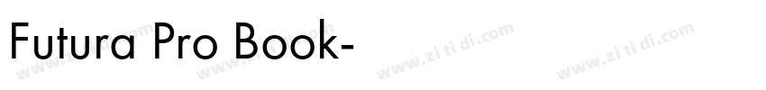 Futura Pro Book字体转换